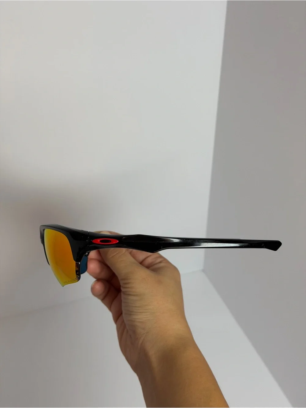 Oakley Flak Beta Black Frame Red Mirrored Lenses Sunglasses Rehab